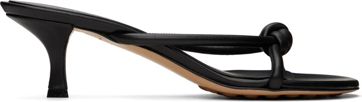 Bottega Veneta Black Blink Mules