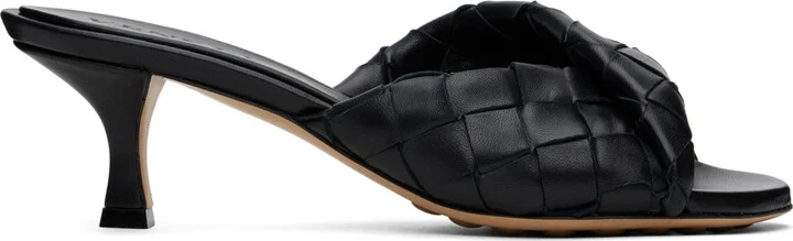 Bottega Veneta Black Blink Mules