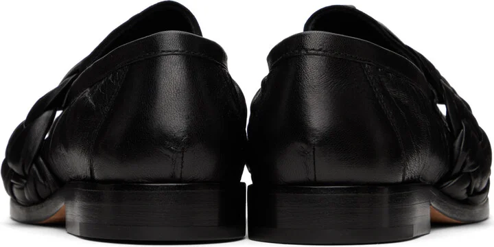 Bottega Veneta Black Braided Loafers - Image 2