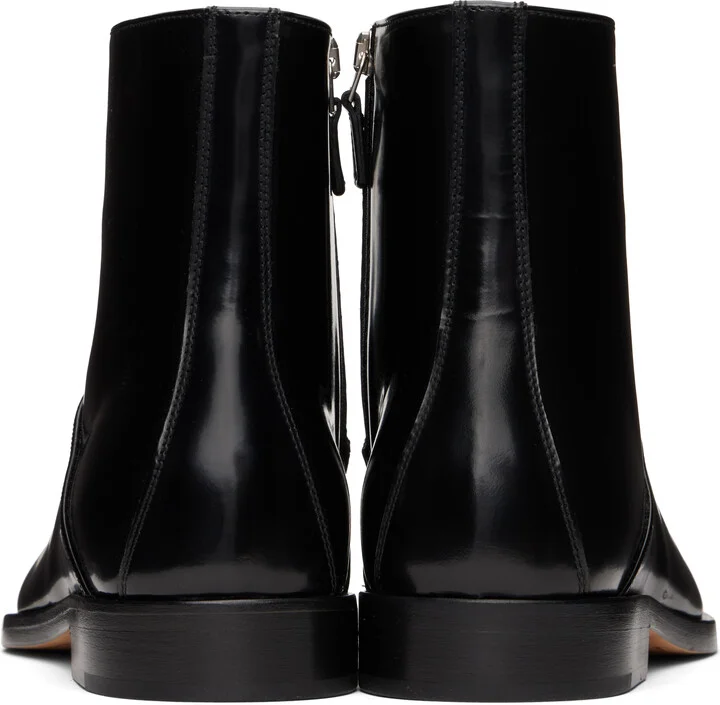 Bottega Veneta Black Comma Ankle Boots - Image 2