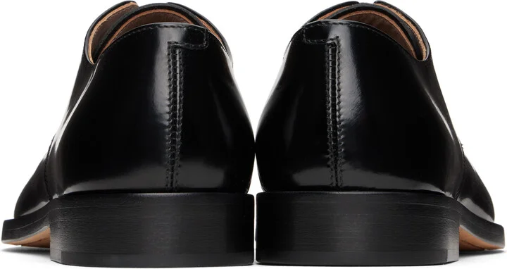 Bottega Veneta Black Comma Lace-Up Derbys - Image 2