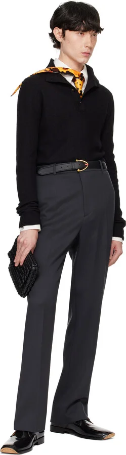Bottega Veneta Black Comma Lace-Up Derbys - Image 5