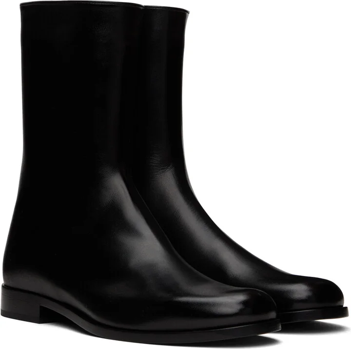 Bottega Veneta Black Cushion Lux Boots - Image 4