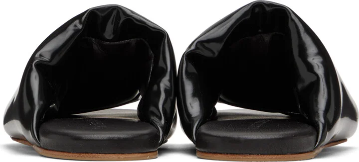 Bottega Veneta Black Cushion Slides - Image 2