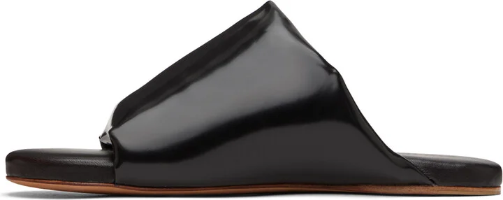 Bottega Veneta Black Cushion Slides - Image 3
