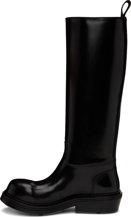 Bottega Veneta Black Fireman Boots - Image 3