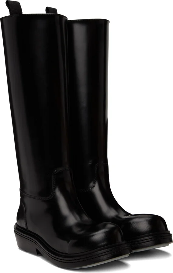 Bottega Veneta Black Fireman Boots - Image 4