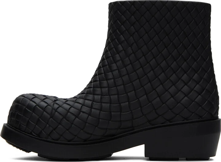 Bottega Veneta Black Fireman Boots - Image 3