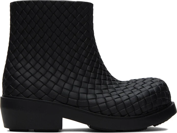 Bottega Veneta Black Fireman Boots