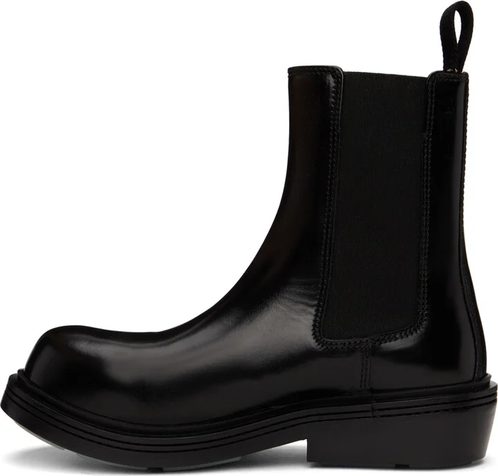 Bottega Veneta Black Fireman Chelsea Boots - Image 3