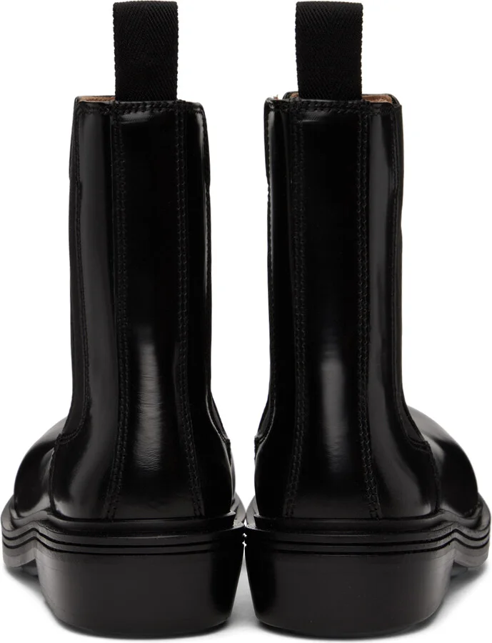 Bottega Veneta Black Fireman Chelsea Boots - Image 2