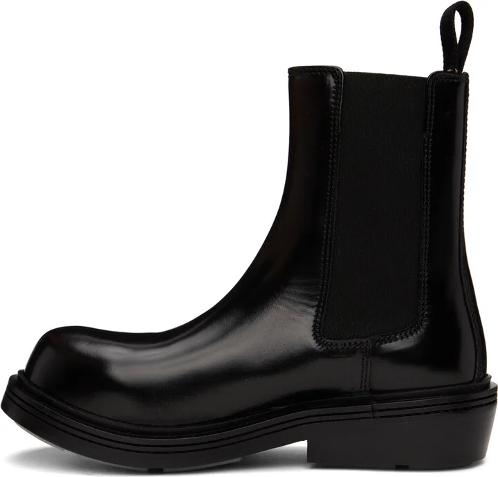 Bottega Veneta Black Fireman Chelsea Boots - Image 3