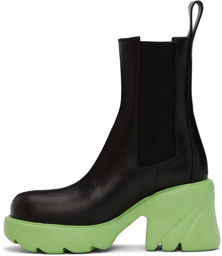 Bottega Veneta Black Flash Chelsea Boots - Image 3