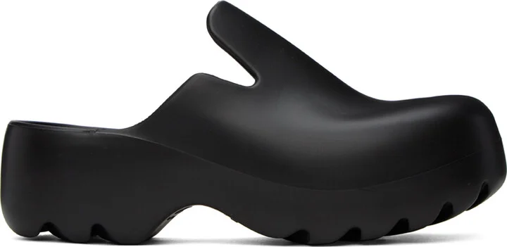 Bottega Veneta Black Flash Clogs