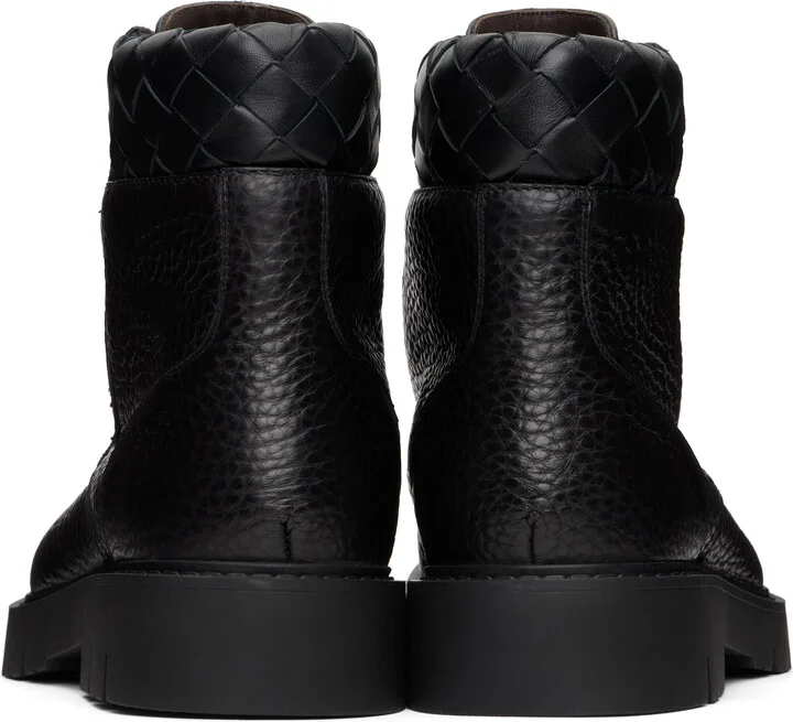 Bottega Veneta Black Haddock Ankle Boots - Image 2