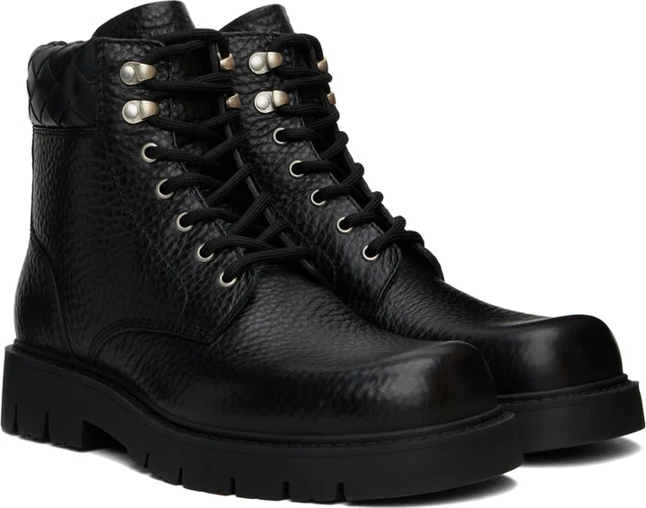 Bottega Veneta Black Haddock Boots - Image 4