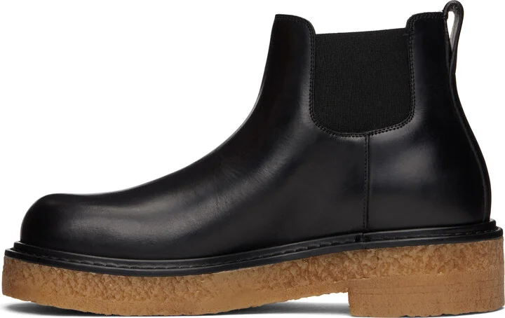 Bottega Veneta Black Haddock Chelsea Boots - Image 3
