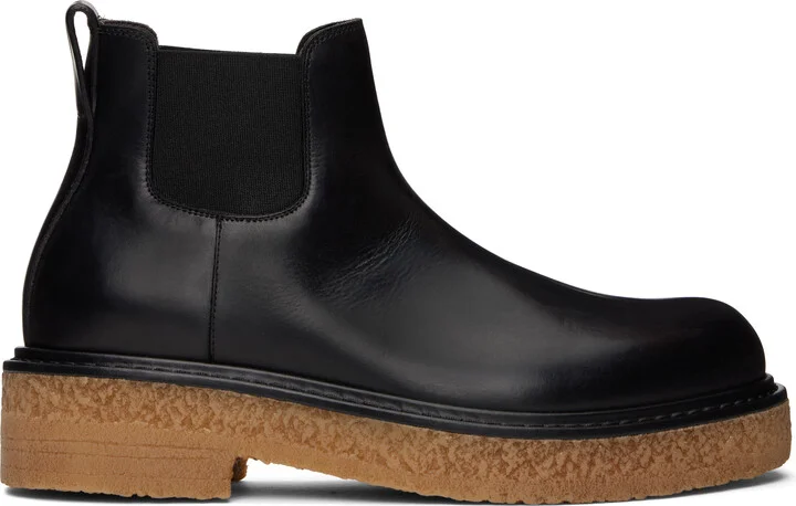 Bottega Veneta Black Haddock Chelsea Boots
