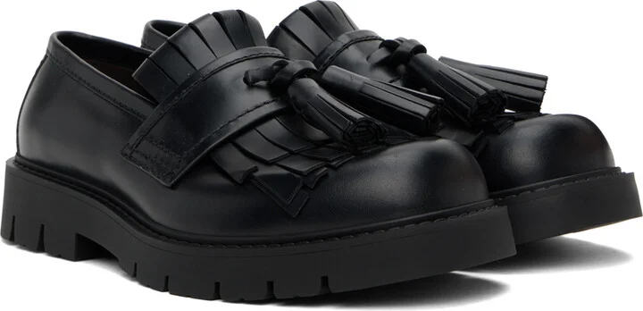 Bottega Veneta Black Haddock Loafers - Image 4