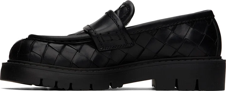 Bottega Veneta Black Haddock Loafers - Image 3