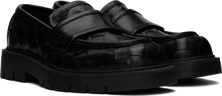 Bottega Veneta Black Haddock Loafers - Image 4