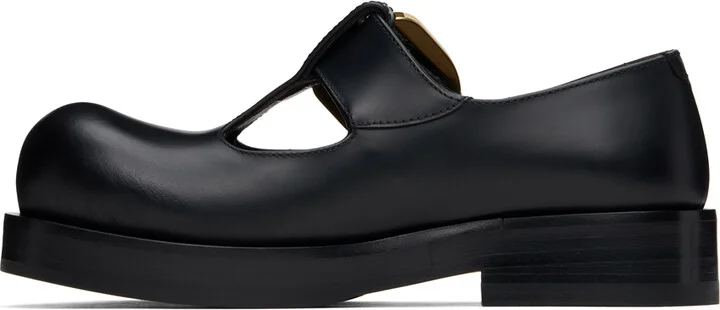 Bottega Veneta Black Helium Mary-Jane Loafers - Image 3