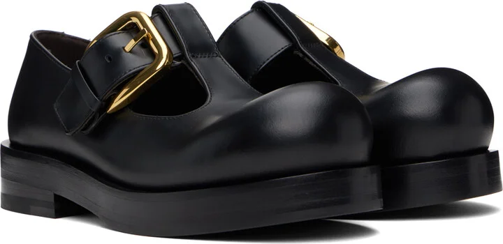 Bottega Veneta Black Helium Mary-Jane Loafers - Image 4