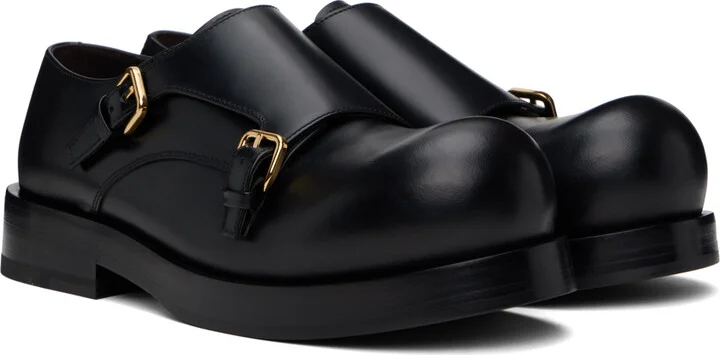 Bottega Veneta Black Helium Monkstraps - Image 4