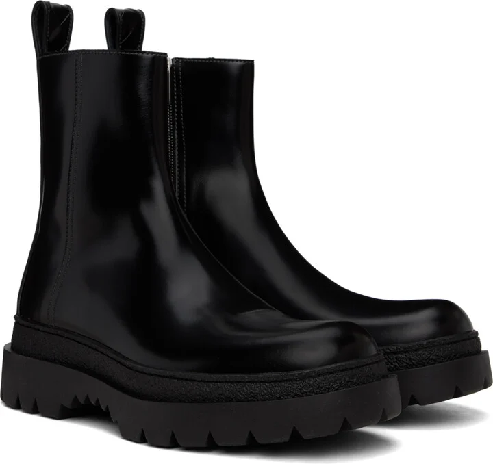 Bottega Veneta Black Highway Chelsea Boots - Image 4
