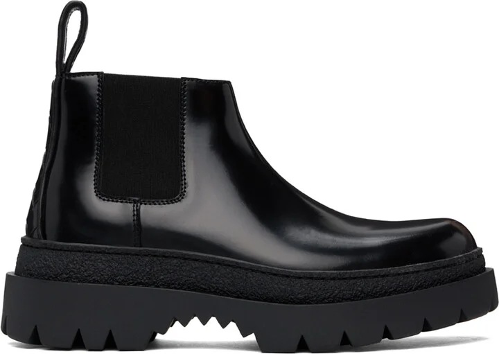 Bottega Veneta Black Highway Chelsea Boots