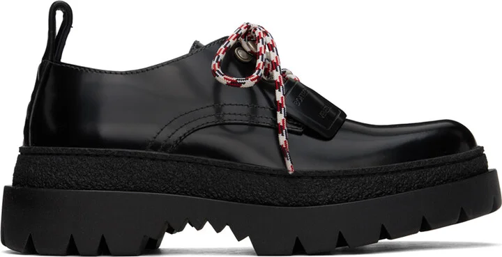 Bottega Veneta Black Highway Lace-Up Derbys