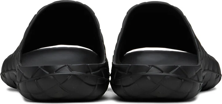 Bottega Veneta Black Intrecciato Sandals - Image 2