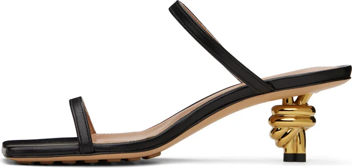 Bottega Veneta Black Knot Mules - Image 3