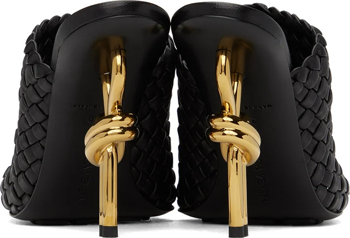 Bottega Veneta Black Knot Mules - Image 2