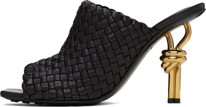 Bottega Veneta Black Knot Mules - Image 3