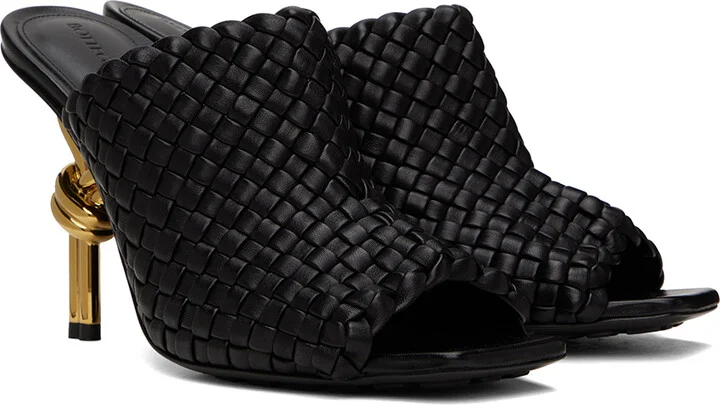 Bottega Veneta Black Knot Mules - Image 4