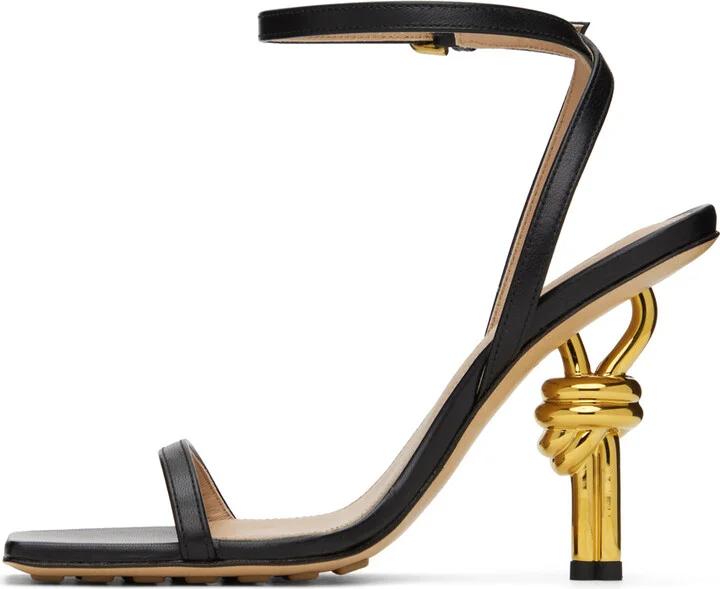 Bottega Veneta Black Knot Sandals - Image 3
