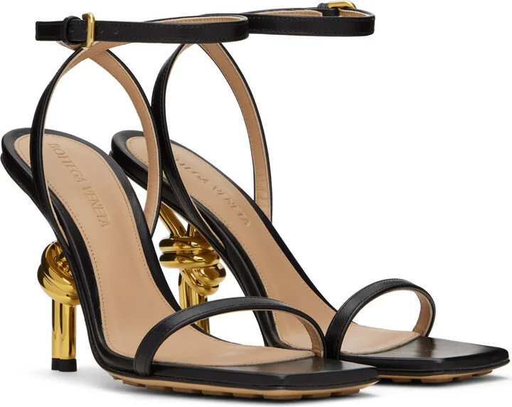 Bottega Veneta Black Knot Sandals - Image 4