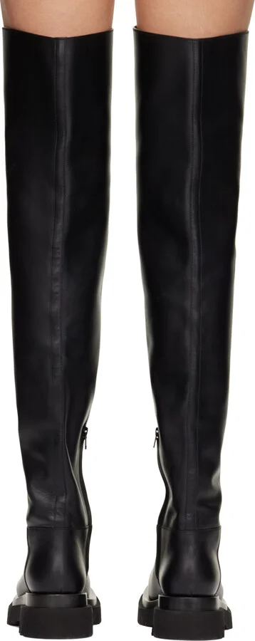 Bottega Veneta Black Lug Boots - Image 2