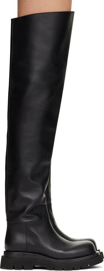 Bottega Veneta Black Lug Boots