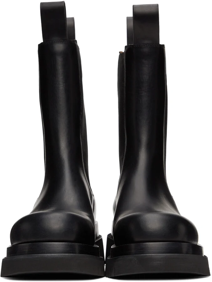 Bottega Veneta Black Lug Chelsea Boots - Image 2