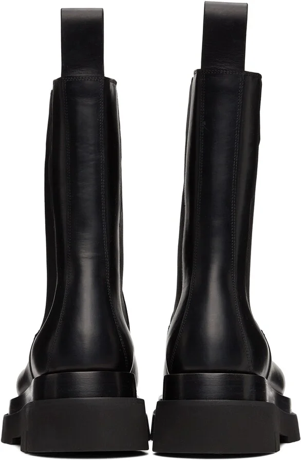 Bottega Veneta Black Lug Chelsea Boots - Image 4