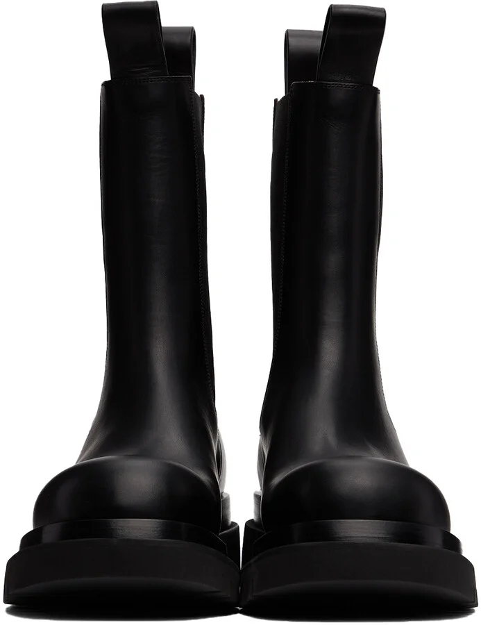 Bottega Veneta Black Lug Chelsea Boots - Image 2