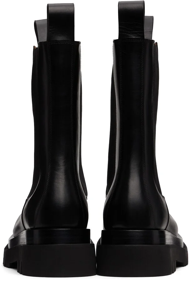 Bottega Veneta Black Lug Chelsea Boots - Image 4
