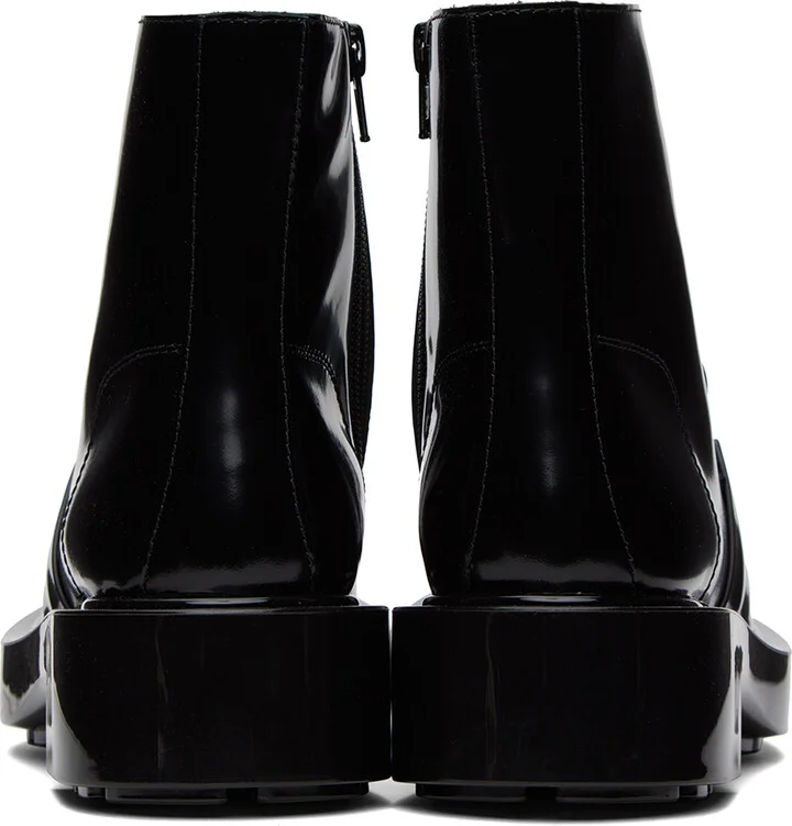 Bottega Veneta Black Monsieur Chunky Ankle Boots - Image 2