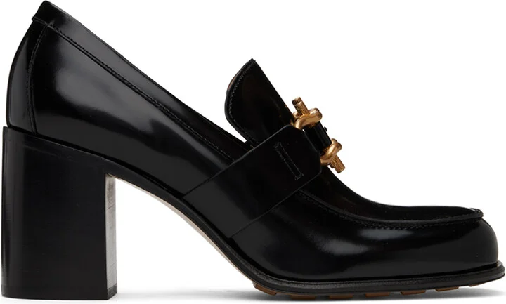 Bottega Veneta Black Monsieur Heels