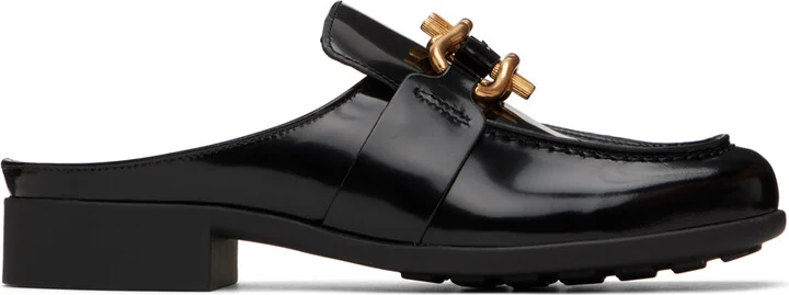 Bottega Veneta Black Monsieur Loafers