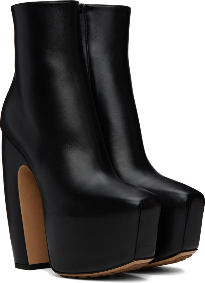 Bottega Veneta Black Mostra Ankle Boot - Image 4