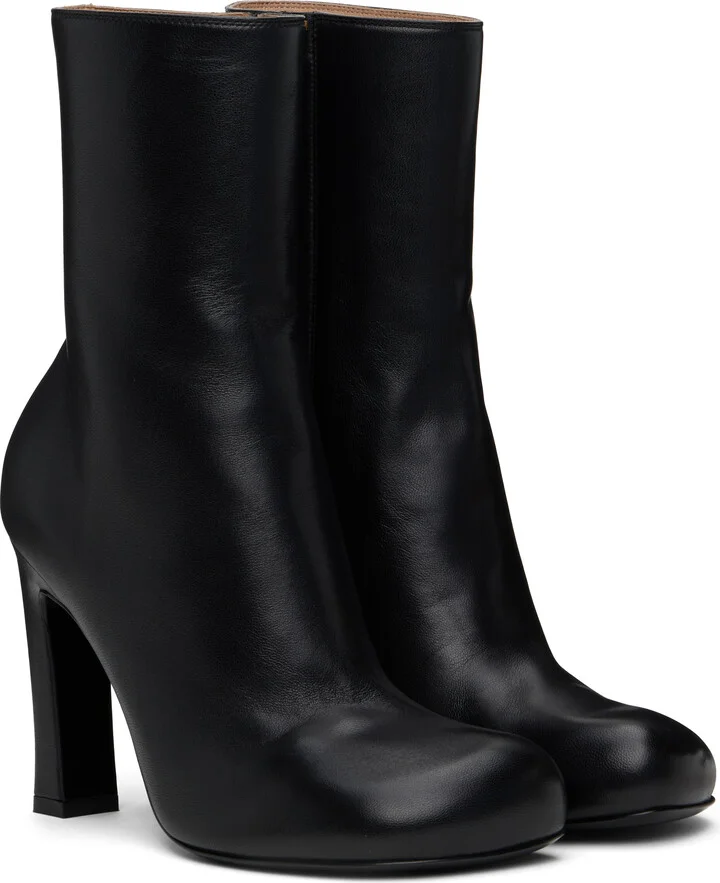 Bottega Veneta Black Nico Ankle Boots - Image 4
