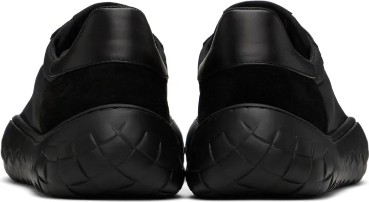 Bottega Veneta Black Nylon & Suede Sneakers - Image 2